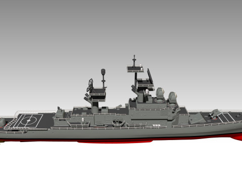 USS Belknap CG-26 3D Принт Модель