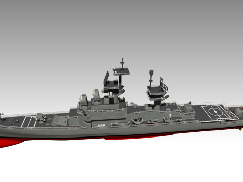 USS Belknap CG-26 3D Принт Модель