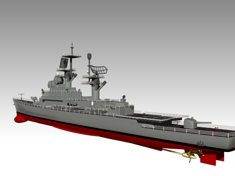 USS Belknap CG-26 3D Принт Модель