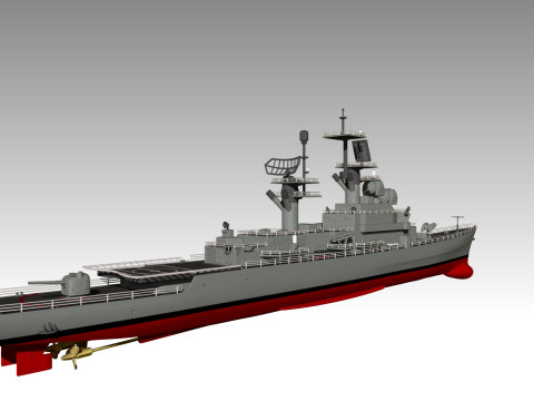 USS Belknap CG-26 3D Принт Модель
