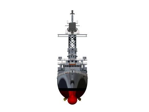 USS Truxtun CGN-35 3D 프린트 모델