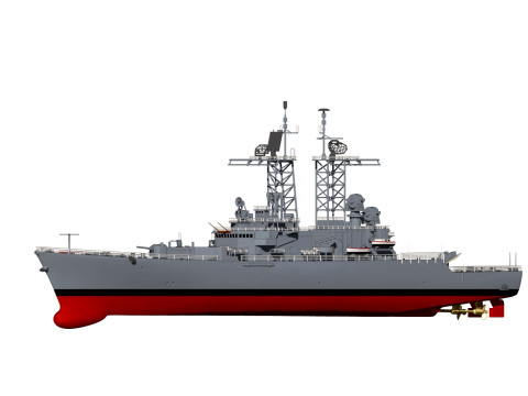 USS Truxtun CGN-35 3D 프린트 모델