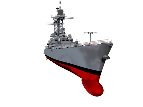 USS Truxtun CGN-35 3D 프린트 모델