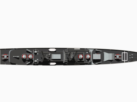 USS Leahy DLG-16 3D 打印模型