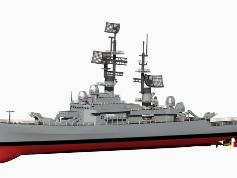USS Leahy DLG-16 3D 打印模型