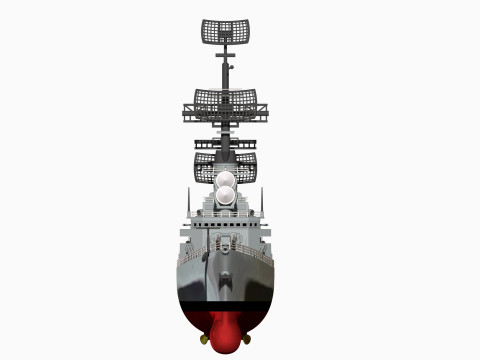 USS Leahy DLG-16 3D 打印模型