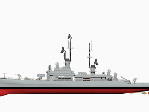 USS Leahy DLG-16 3D 打印模型