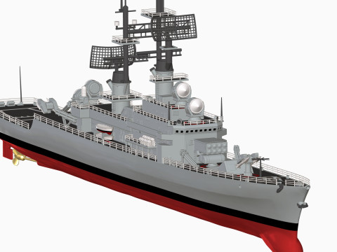 USS Leahy DLG-16 3D 打印模型