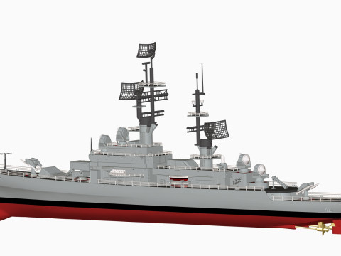 USS Leahy DLG-16 3D 打印模型