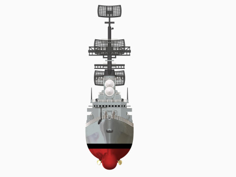 USS Leahy DLG-16 3D 打印模型