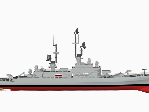 USS Leahy DLG-16 3D 打印模型