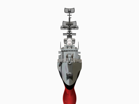 USS Leahy DLG-16 3D 打印模型