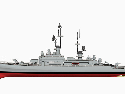 USS Leahy DLG-16 3D 打印模型