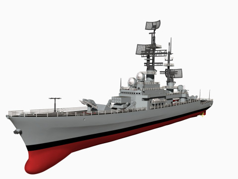 USS Leahy DLG-16 3D 打印模型