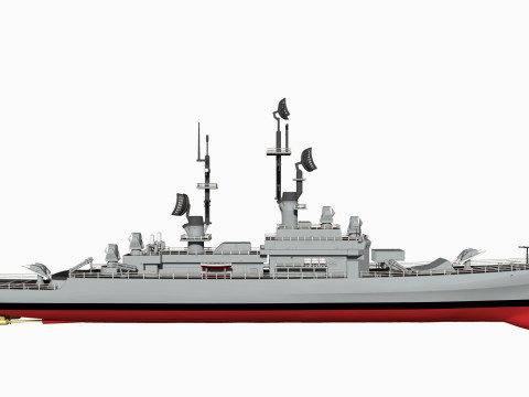 USS Leahy DLG-16 3D 打印模型