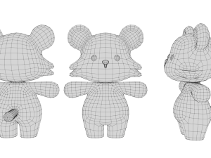 Rigged Cartoon Tiger 3D 模型