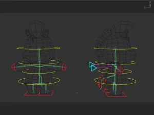 Rigged Cartoon Horse 3D Model