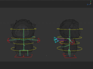Rigged Cartoon Sheep 3D Модель