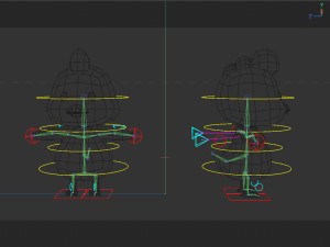 Rigged Cartoon Chicken 3D Model