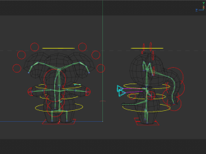 Rigged Cartoon Elephant 3D Model