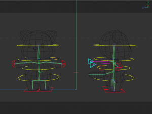 Rigged Cartoon Raccoon 3D Model