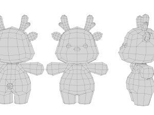 Rigged Cartoon Deer 3D 模型