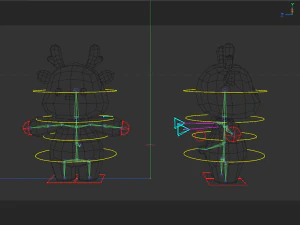 Rigged Cartoon Deer 3D Model