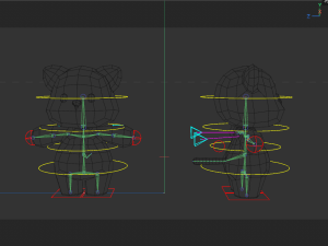 Rigged Cartoon Cat 3D-Modell