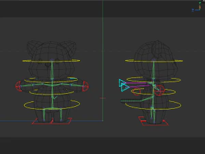 Rigged Cartoon Cat 3D Model