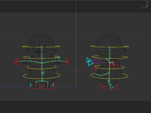 Rigged Cartoon Penguin Modello 3D