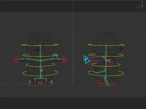 Rigged Cartoon Penguin 3D Model