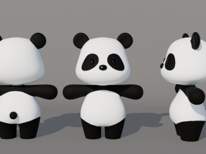 Rigged Cartoon Bear 3Dモデル