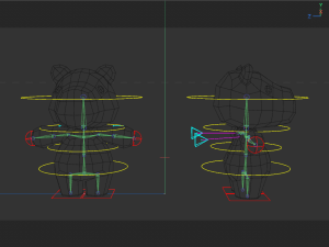 Rigged Cartoon Capybara 3D Model