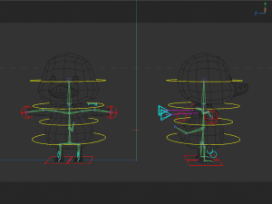 Rigged Cartoon Duck Model 3D