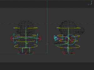Rigged Cartoon Crocodile Model 3D