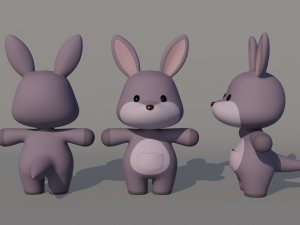 Rigged Cartoon Kangaroo 3D 모델