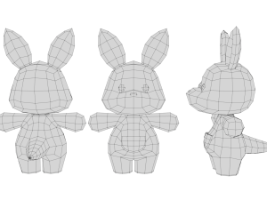 Rigged Cartoon Kangaroo 3D 모델