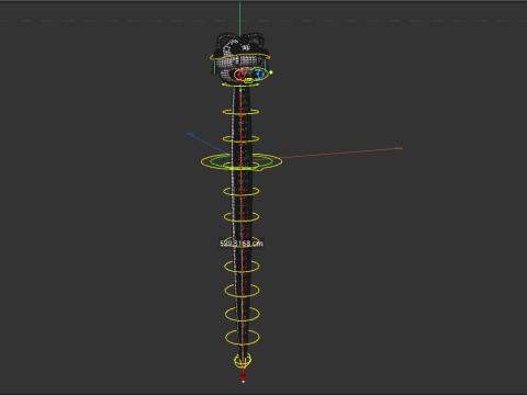 Rigged Cartoon Snake Modèle 3D