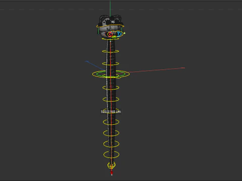 Rigged Cartoon Snake 3D Model