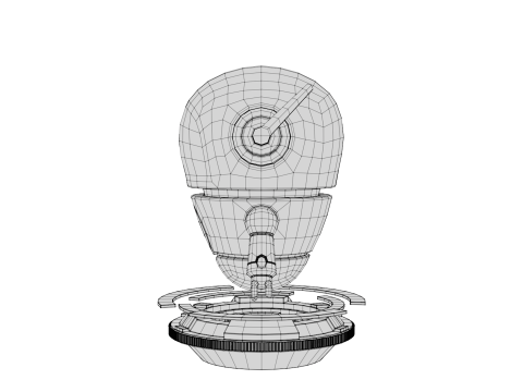 Rigged Cartoon Robot 3D Model