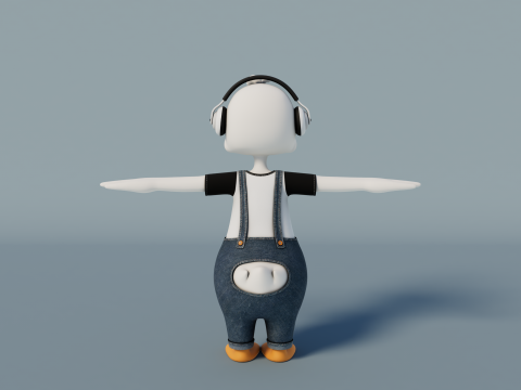Rigged Cartoon Duck Model 3D