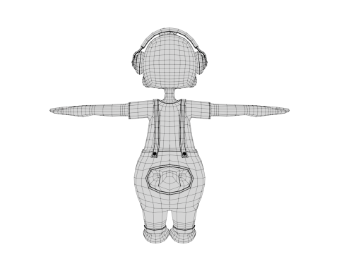 Rigged Cartoon Duck Model 3D