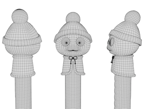 Rigged Cartoon Snake Model 3D