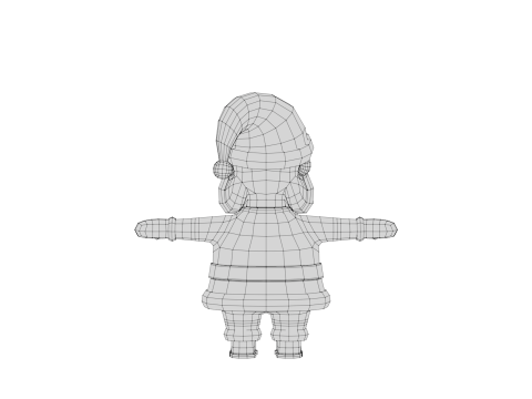 Rigged Cartoon Santa Claus 3Dモデル