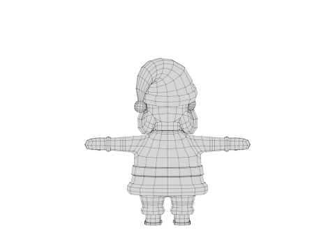 Rigged Cartoon Santa Claus 3D Model
