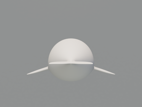 Rigged Cartoon Beluga Whale 3D 模型