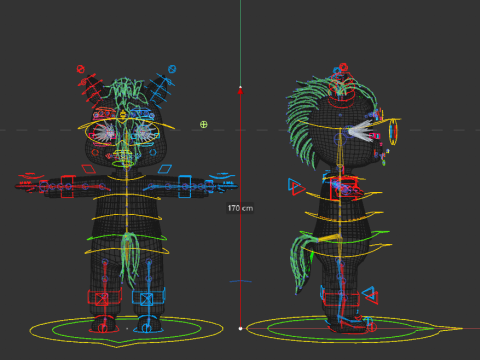 Rigged Cartoon Horse 3D 모델