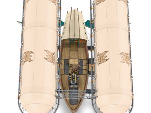 Steampunk Flyship Modello 3D