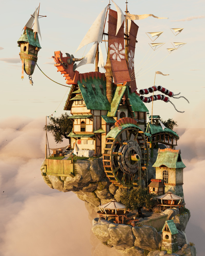Megans House 3D Model .c4d .max .obj .3ds .fbx .stl .blend
