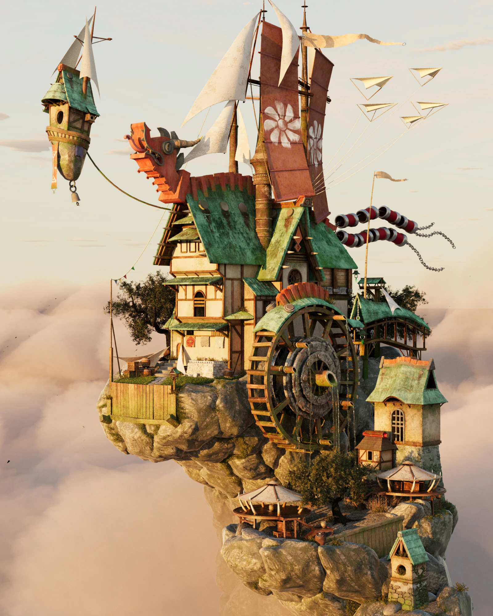 Megans House 3D Model .c4d .max .obj .3ds .fbx .stl .blend 